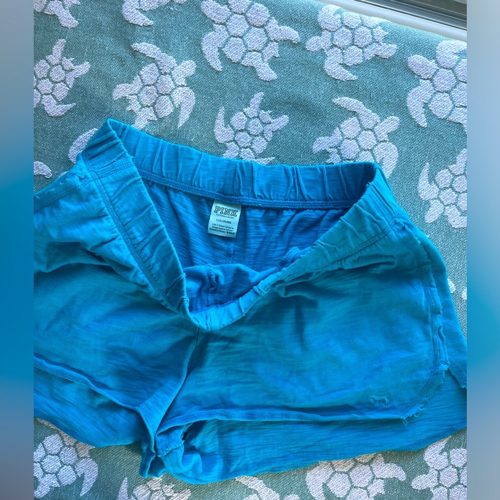 Pink Victoria Secret Shorts large blue